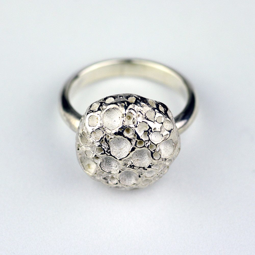 Sea Urchin Silver Ring